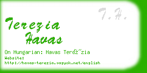 terezia havas business card